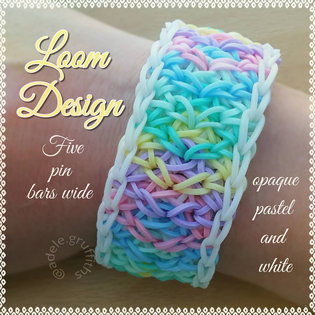 5 Pin Bars Wide Rainbow Loom bracelet  Loom Community, an educational  do-it-yourself Rainbow Loom and crafting community.