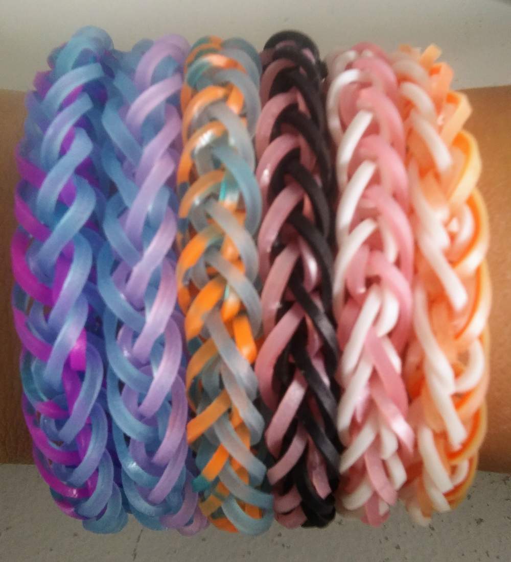 French braid rubber sale band bracelet