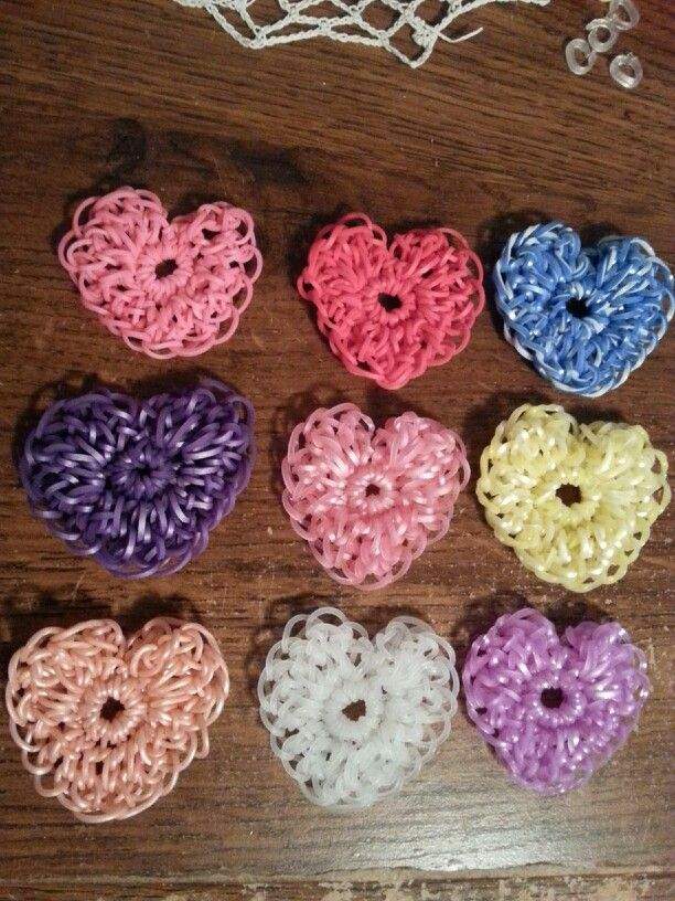 Rainbow loom heart sale