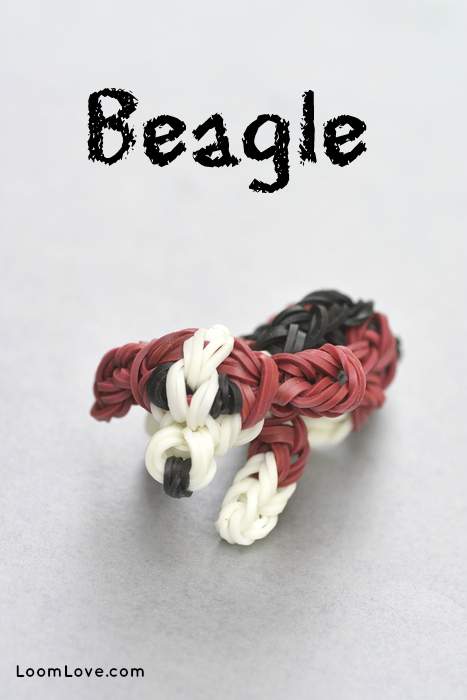 Beagle Charm | Loom Community, an educational do-it-yourself Rainbow Loom  and crafting community.