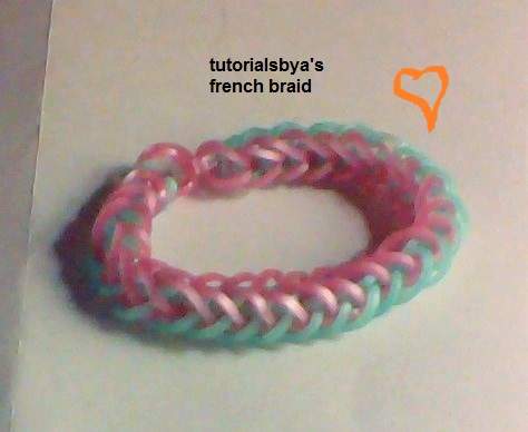 Bluegreenyellow Neon French Braid Rubber Band Bracelet  Etsy UK
