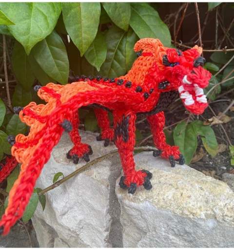 Rainbow loom dragon best sale