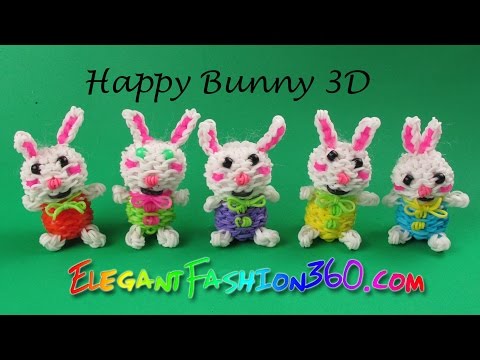 Rainbow Loom Happy Bunny 3D/ Easter Stuffed Animal- How to Loom Bands | Loom Community, an educational do-it-yourself Rainbow Loom and crafting community. Rainbow Loom Happy Bunny 3D/ Easter Stuffed Animal- How to Loom Bands | Loom Community, an educational do-it-yourself Rainbow Loom and crafting community.