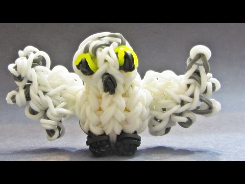 Rainbow Loom Charms Snowy Owl 3D - made with Loom bands (loom Animals tiere  animaxu) | Loom Community, an educational do-it-yourself Rainbow Loom and  crafting community.