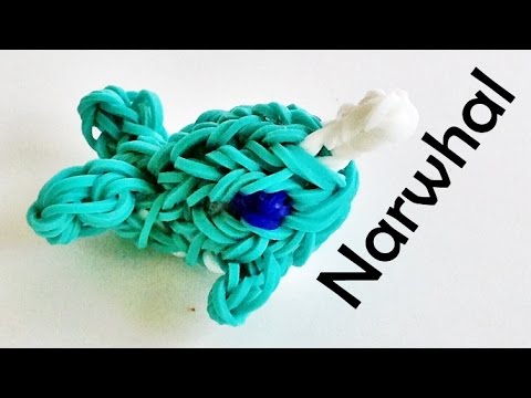 Rainbow Loom Whale / Narwhal (3D) Charm / design made with loom bands | Loom  Community, an educational do-it-yourself Rainbow Loom and crafting  community.
